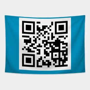 Rick Roll QR Tapestry