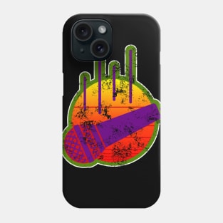 Mic Drop Retro 80s Design Phone Case