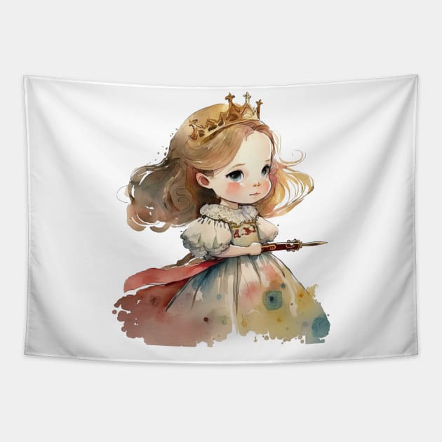 Princess Watercolor Tapestry by FluffigerSchuh