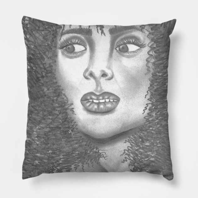 Curled and coiled Pillow by ArtbySarahJ