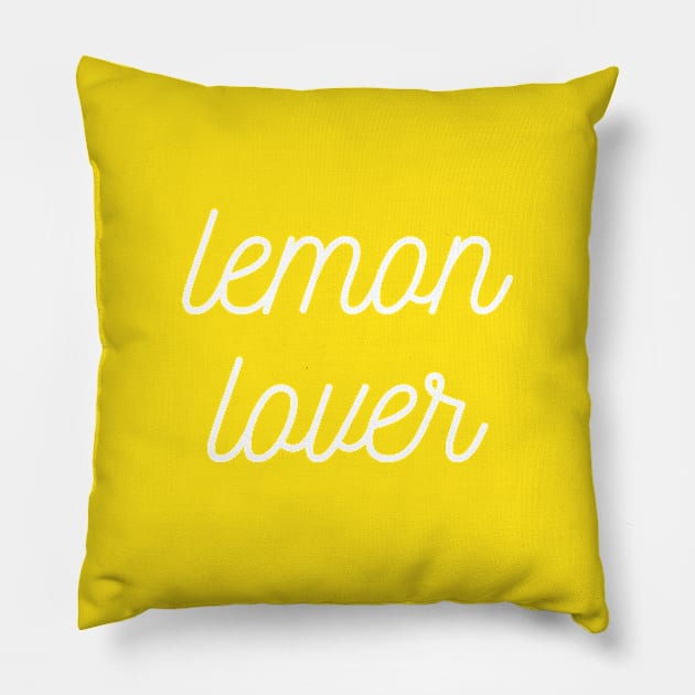 lemon lover Pillow by La Lemonella