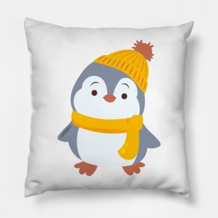 Happy Little Penguin Pillow