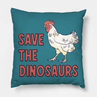 Save the dinosaurs Pillow