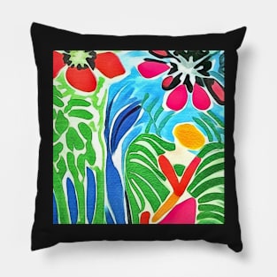 In the flower garden Pillow