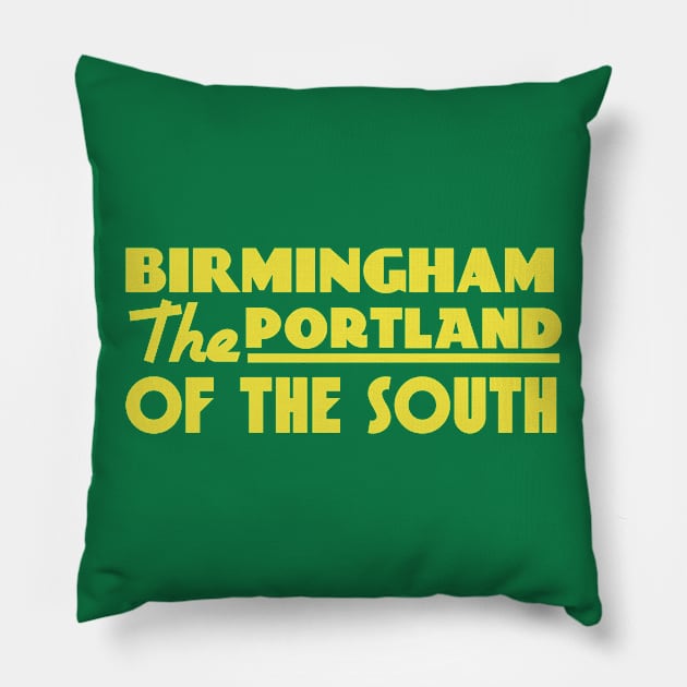 Birmingham The Portland of the South Pillow by Brantoe