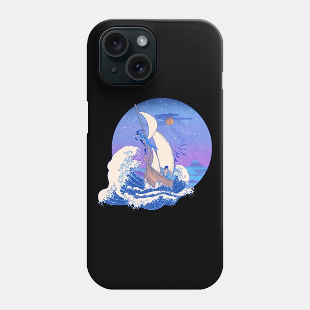 Great Wave Benders Dusk Phone Case by Ionfox