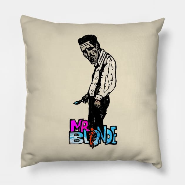 MISTER BLONDE Pillow by MattisMatt83