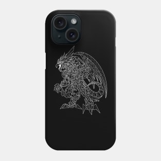 mexican quetzalcoatl dragon armor mecha beast ecopop art Phone Case