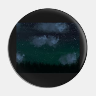 Night Sky with Stars Pin