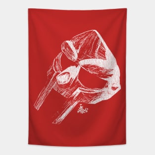 MF Doom Mask White Tapestry