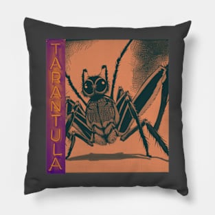 Burnt Orange NEON TARANTULA Pillow