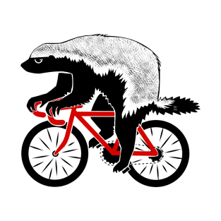 Badass Honey Badger Biker T-Shirt