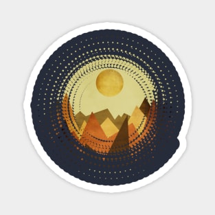 Retro landscape I Magnet