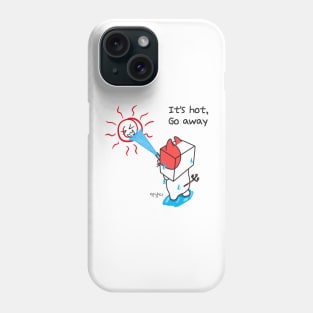 It's hot. Go away - aknyangi, cat miaw lovers Phone Case