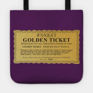 Willy Wonka's Golden Ticket Tote