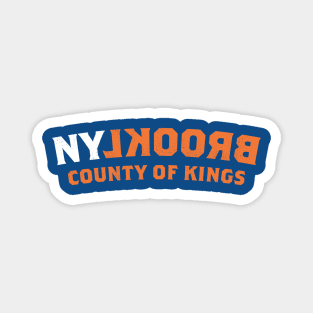 Brooklyn County of Kings (white, orange) Magnet