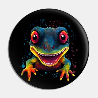 Gecko Smiling Pin