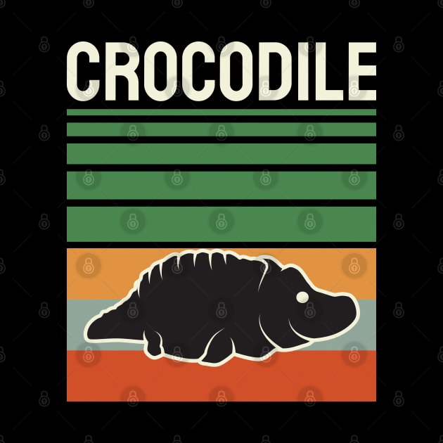 Vintage Cute Crocodile by crissbahari