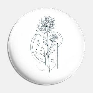 Chrysanthemum (November) Pin