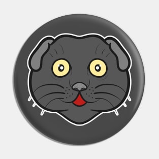 Scottish fold cat Pin