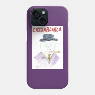 CatsaBlanca Black and White Cat Phone Case