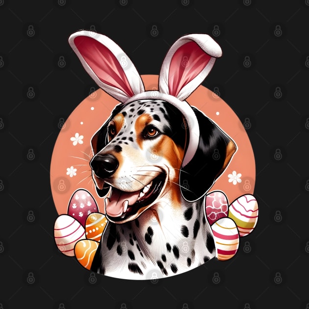 American Leopard Hound in Bunny Ears Easter Joy by ArtRUs