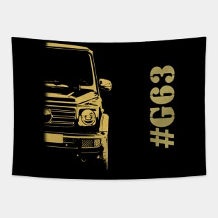 G63 simple gold sketch Tapestry