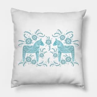 Swedish Dala Horses Pillow