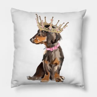 Queen dachshund Pillow