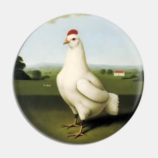 White Chicken Pin