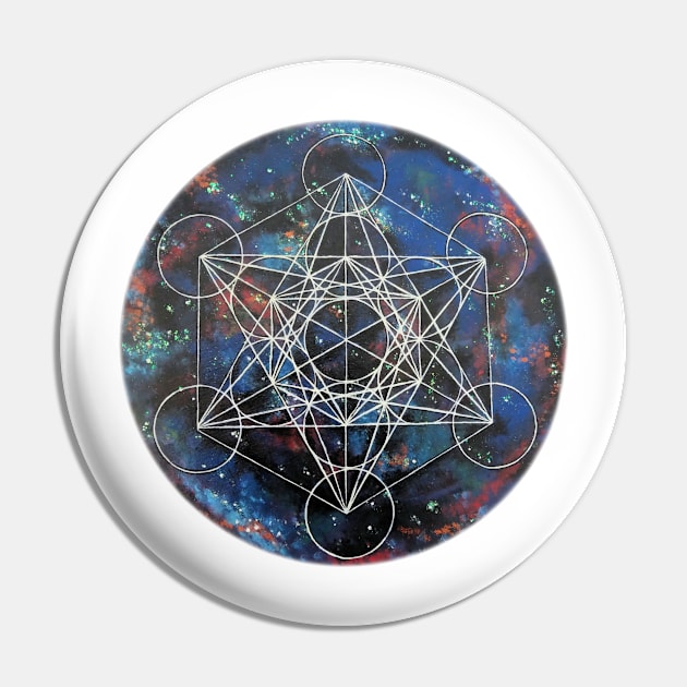 Metatron's Cube Pin by KamakshiCrystals