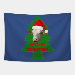 Moo-ry christmas Tapestry