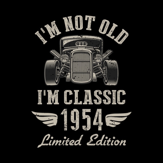 I'm Classic Car 68th Birthday Gift 68 Years Old Born In 1954 by Penda