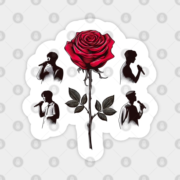 The Rose Kpop Magnet by SimpliPrinter