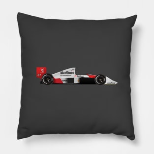 Ayrton Senna's McLaren Honda MP4/5 Illustration Pillow