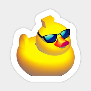 Rubber Duck with Sunglasses Magnet