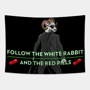 Follow the Black Sheep and the White Rabbit Tapestry