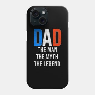 French Dad The Man The Myth The Legend - Gift for French Dad With Roots From French Phone Case