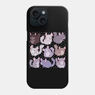 Chinchillas cute illustration Phone Case