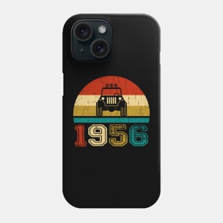 Vintage Jeep 1956 Birthday Jeep Gift Phone Case