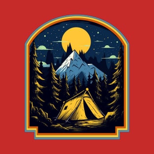 Camping in the moonlight adventure lover T-Shirt