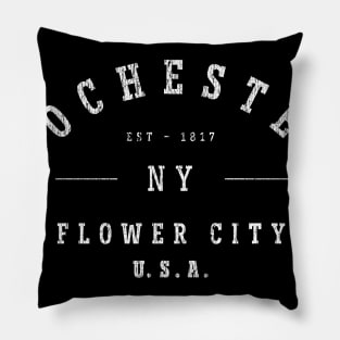 Flower City USA - Hometown Pride - Rochester design Pillow