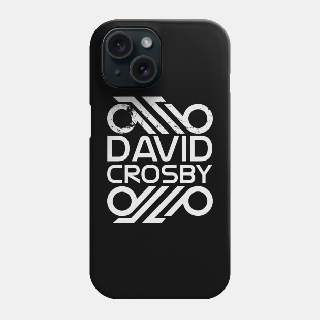 david crosby song writer vintage logo,fan art Phone Case by Aloenalone