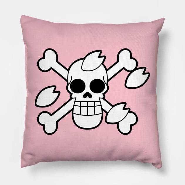 Tony Tony Chopper Jolly Roger 1 Pillow by onepiecechibiproject