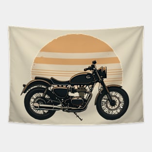 A classic motorcycle Tapestry