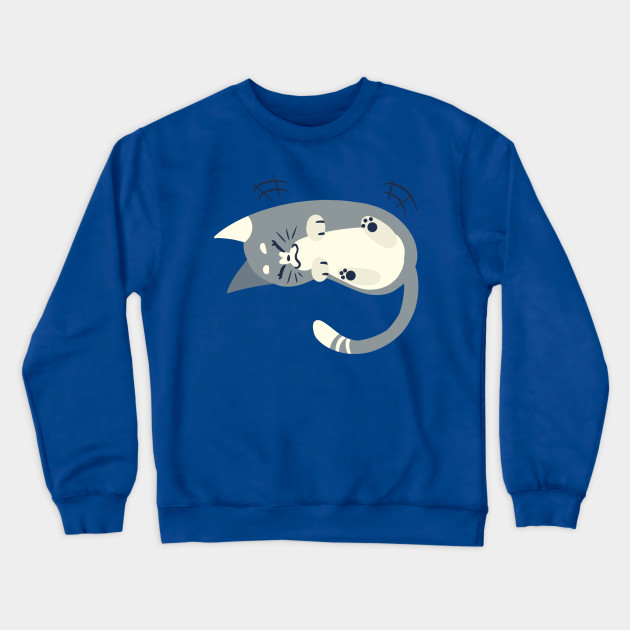Bean Cat Series 1 Silver And Cream Cute Cats Crewneck
