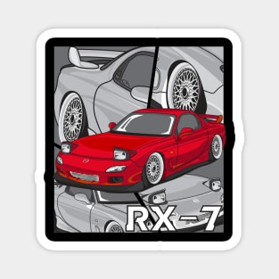 Mazda RX7 (red) Magnet