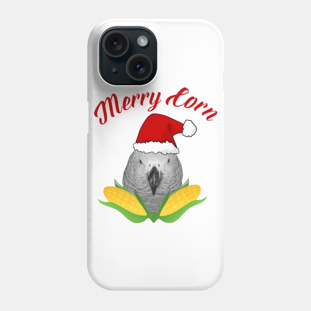 Merry Corn Phone Case by Einstein Parrot