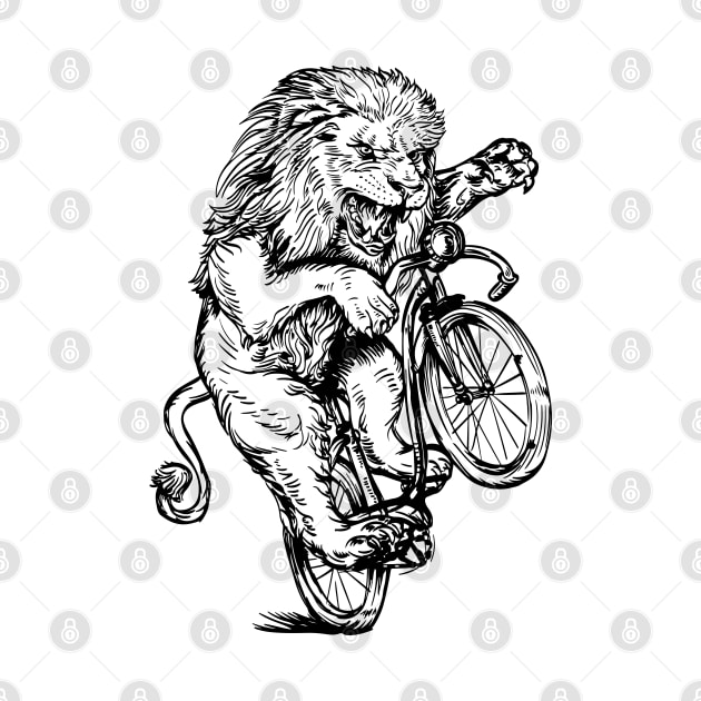 SEEMBO Lion Cycling Bicycle Cyclist Bicycling Biking Biker by SEEMBO