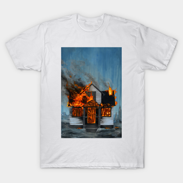 Discover House on fire - Surrealism - T-Shirt